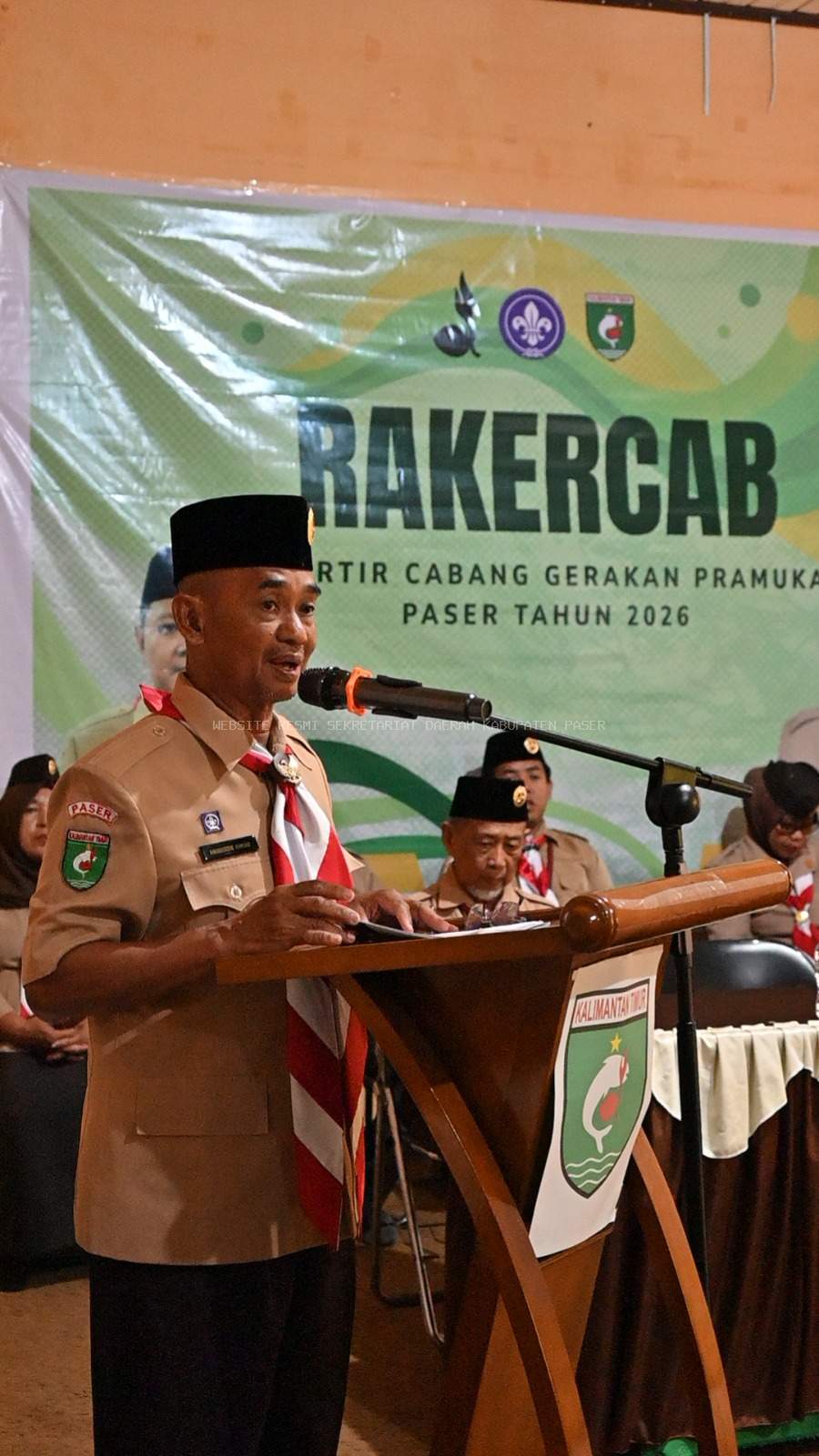 Staf Ahli Bupati Buka Rakercab Kwatir Cabang Gerakan Pramuka