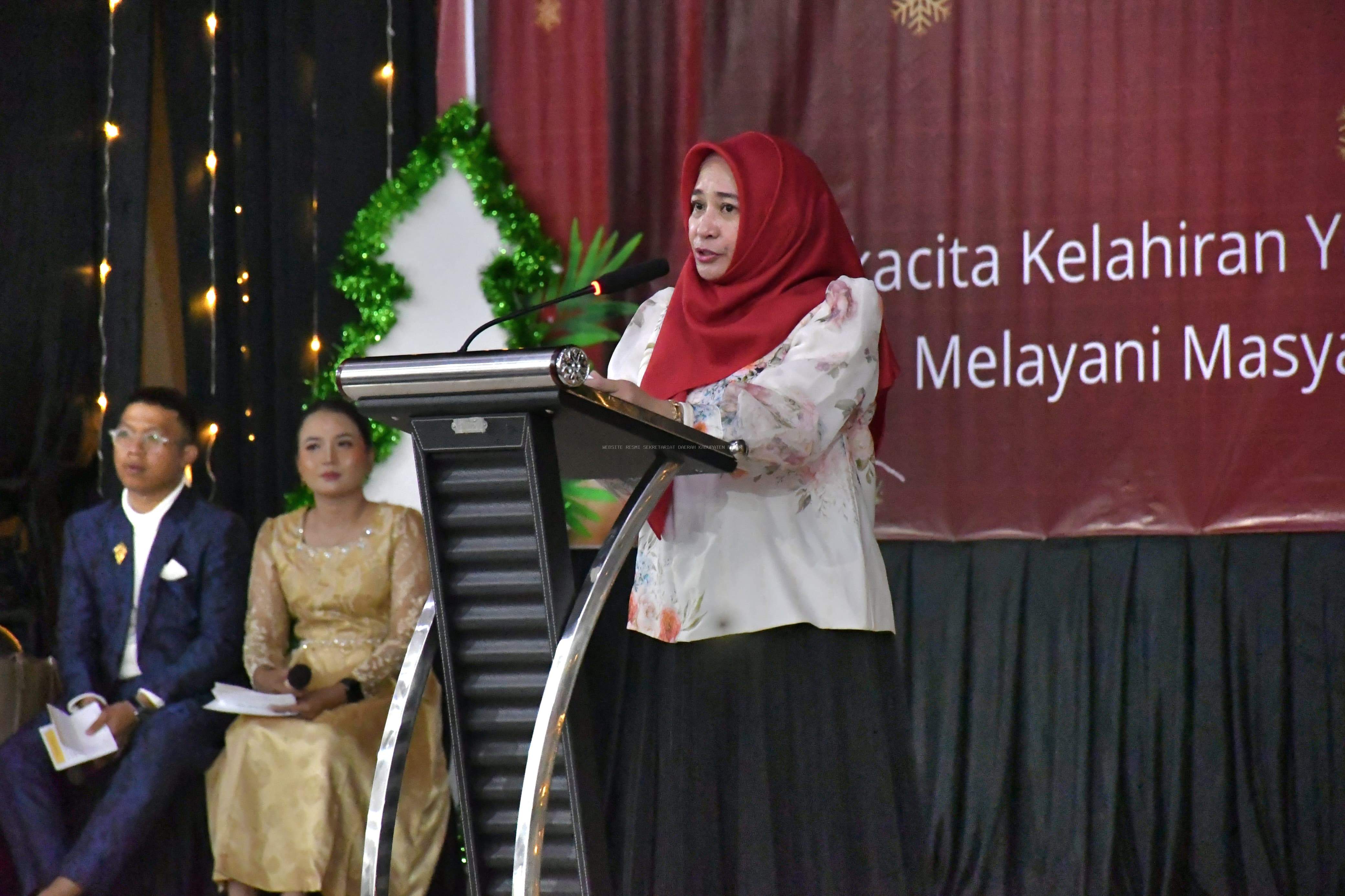 Staf Ahli Kesra Hadiri Perayaan Natal Oikumene Polres Paser