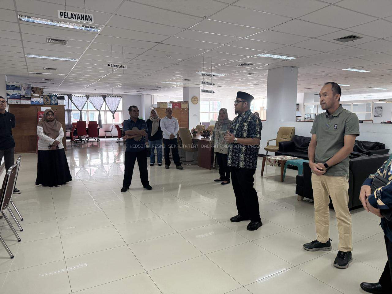 Wabup Monitoring Efektivitas WFH dan WFO