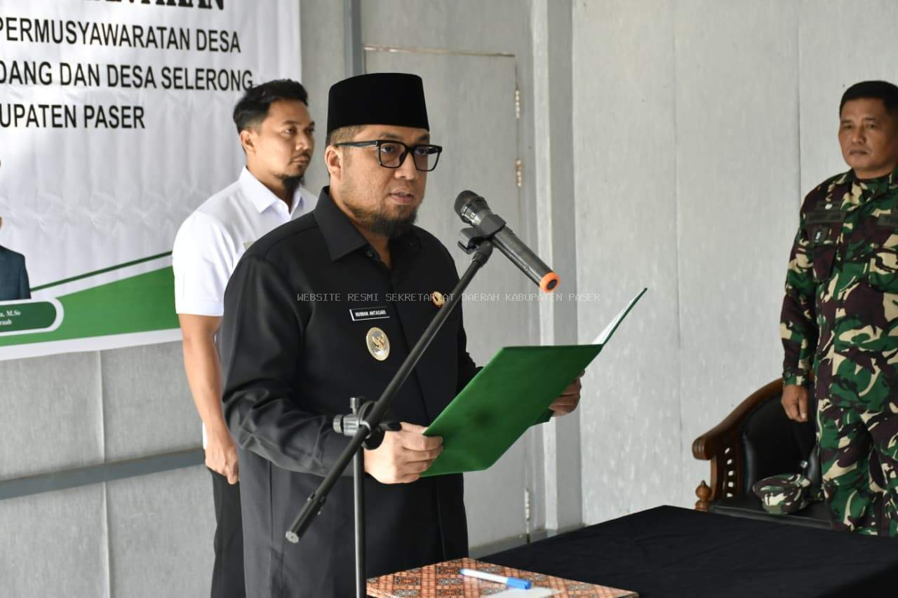 Wabup Lantik Anggota BPD PAW 4 Desa