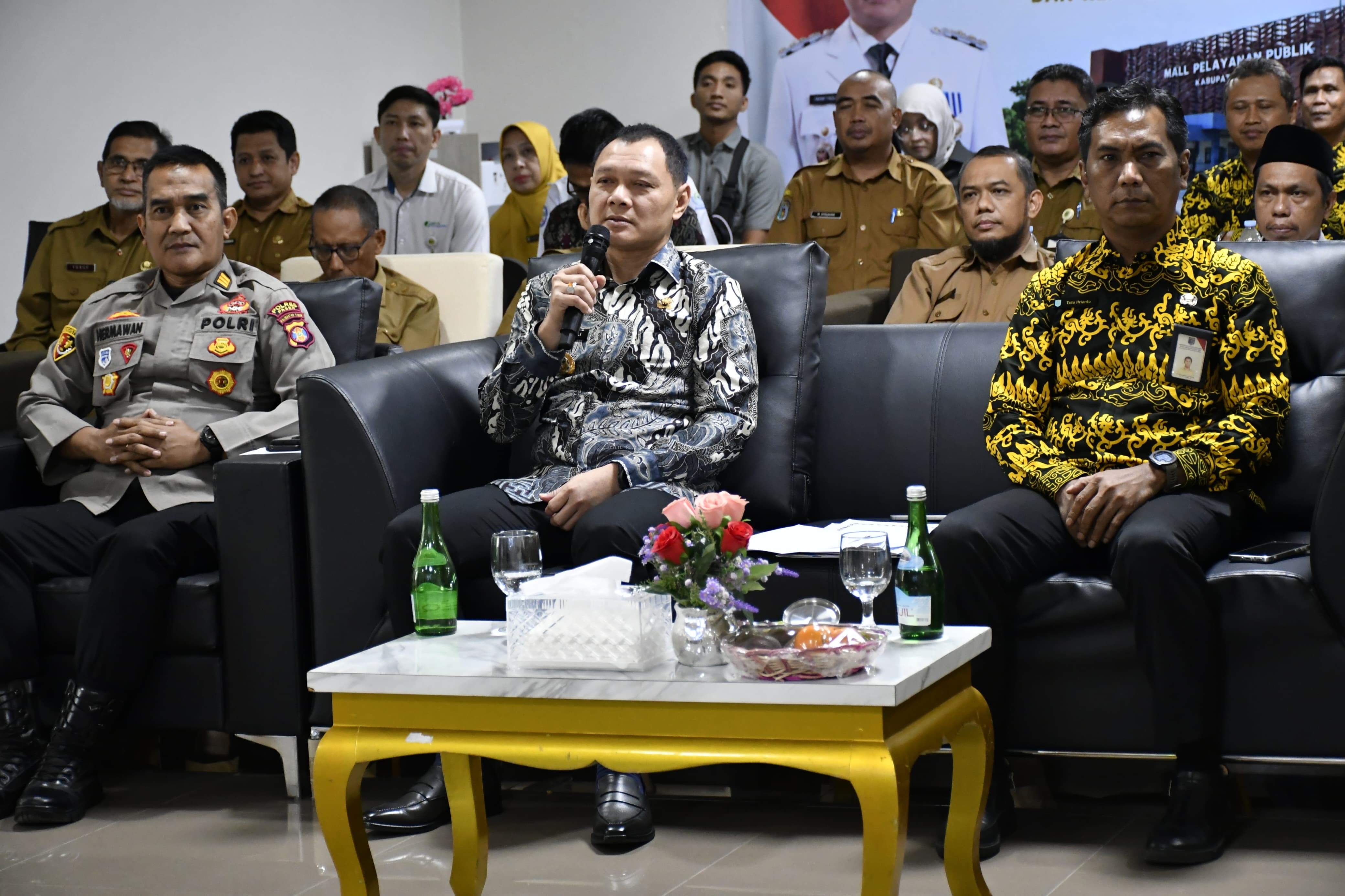 Bupati Sampaikan Gambaran Regulasi Perizinan di Paser Secara Daring Pada Peresmian MPP Serentak Nasional