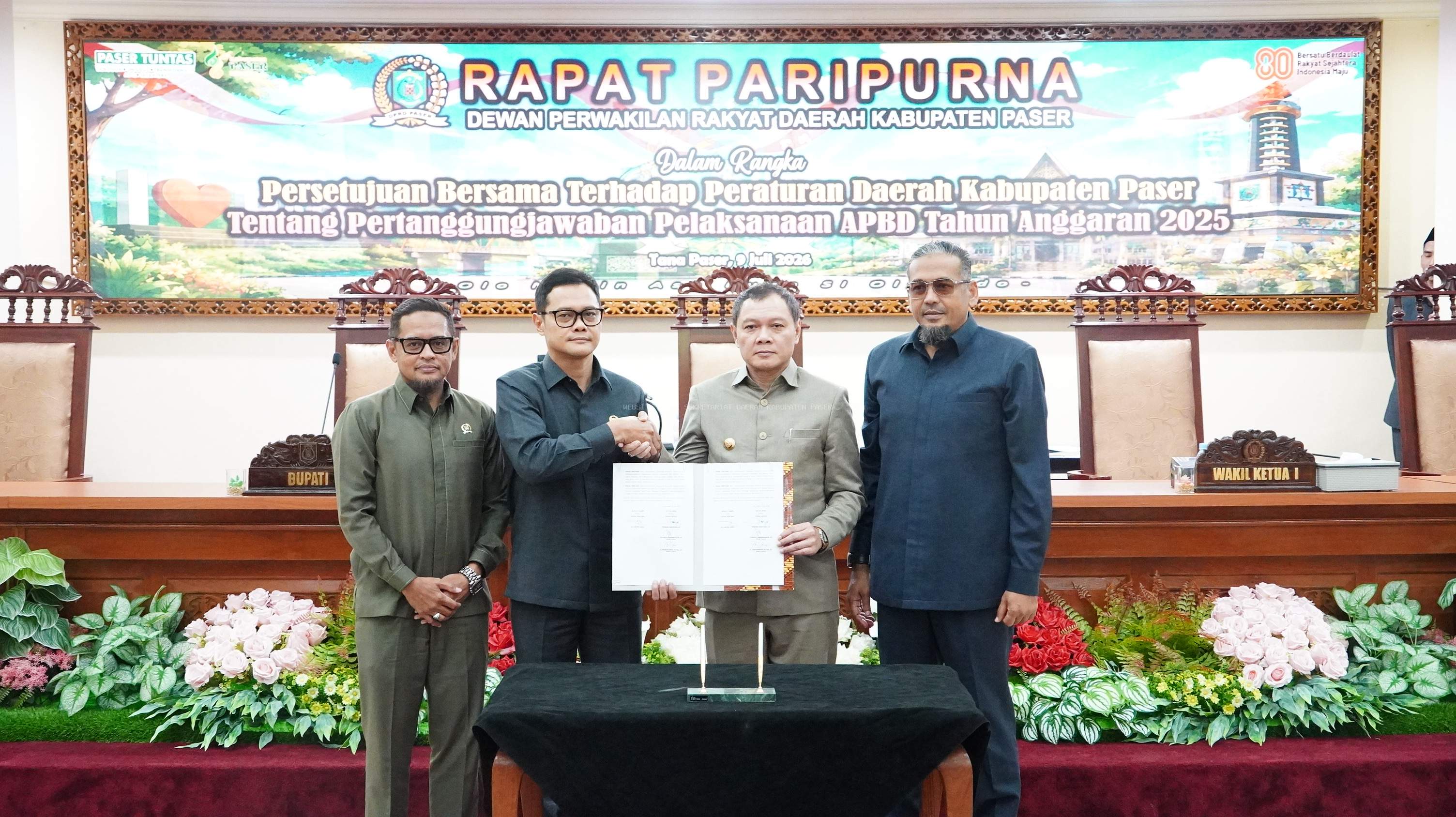 Pertanggungjawaban APBD 2025 Disepakati, WTP Bukti Kerja Keras Bersama