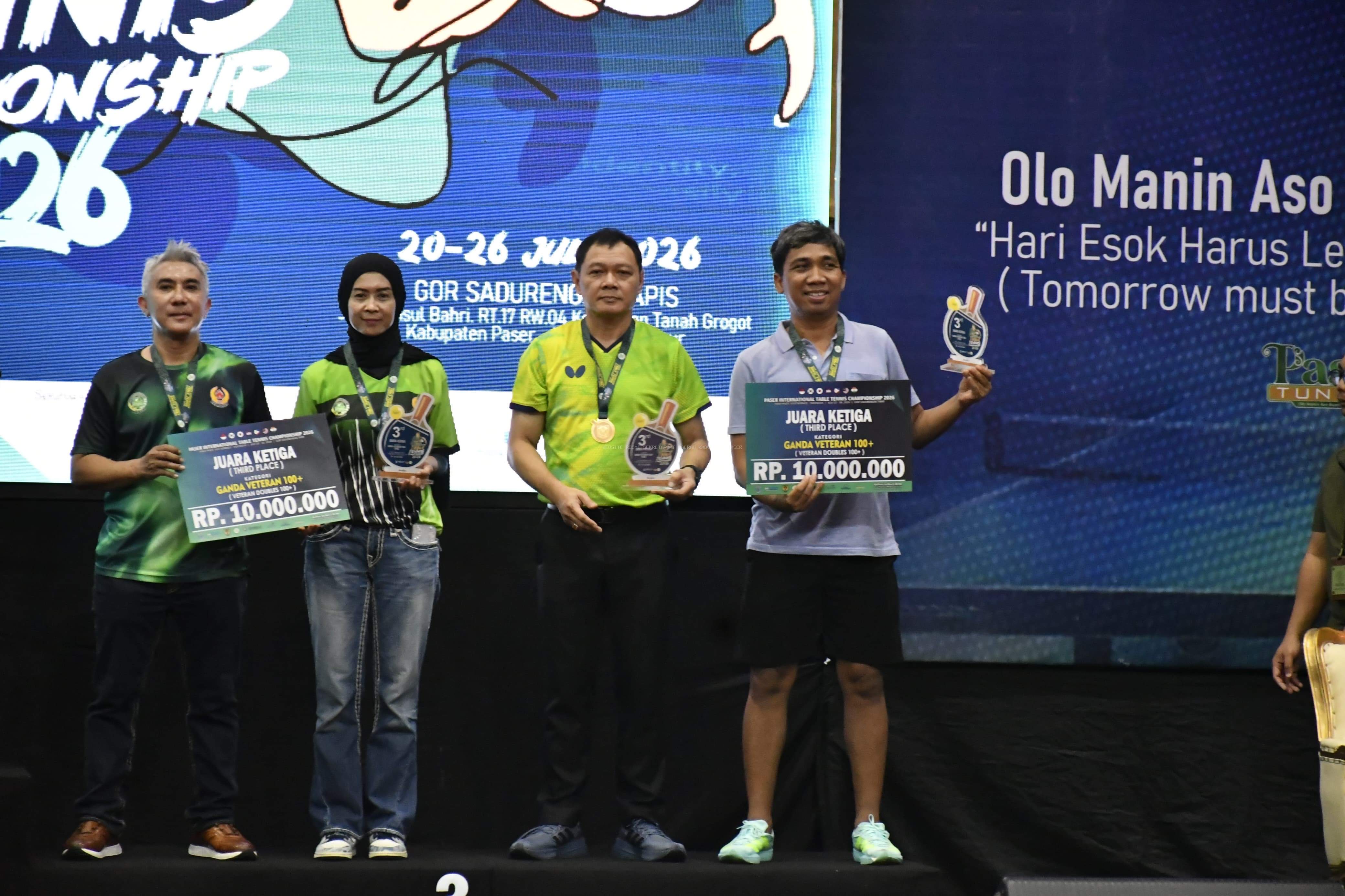 Bupati Berharap Paser International Table Tennis Championship Menjadi Agenda Bertaraf Internasional Yang Mengangkat Nama Kabupaten Paser