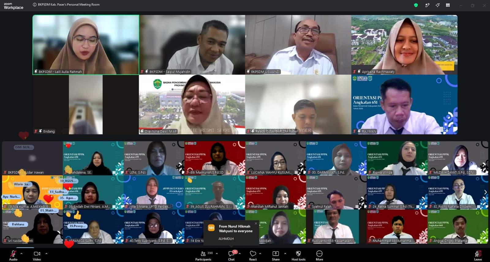 Separuh PPPK Paser sudah Ikuti Orientasi MOOC