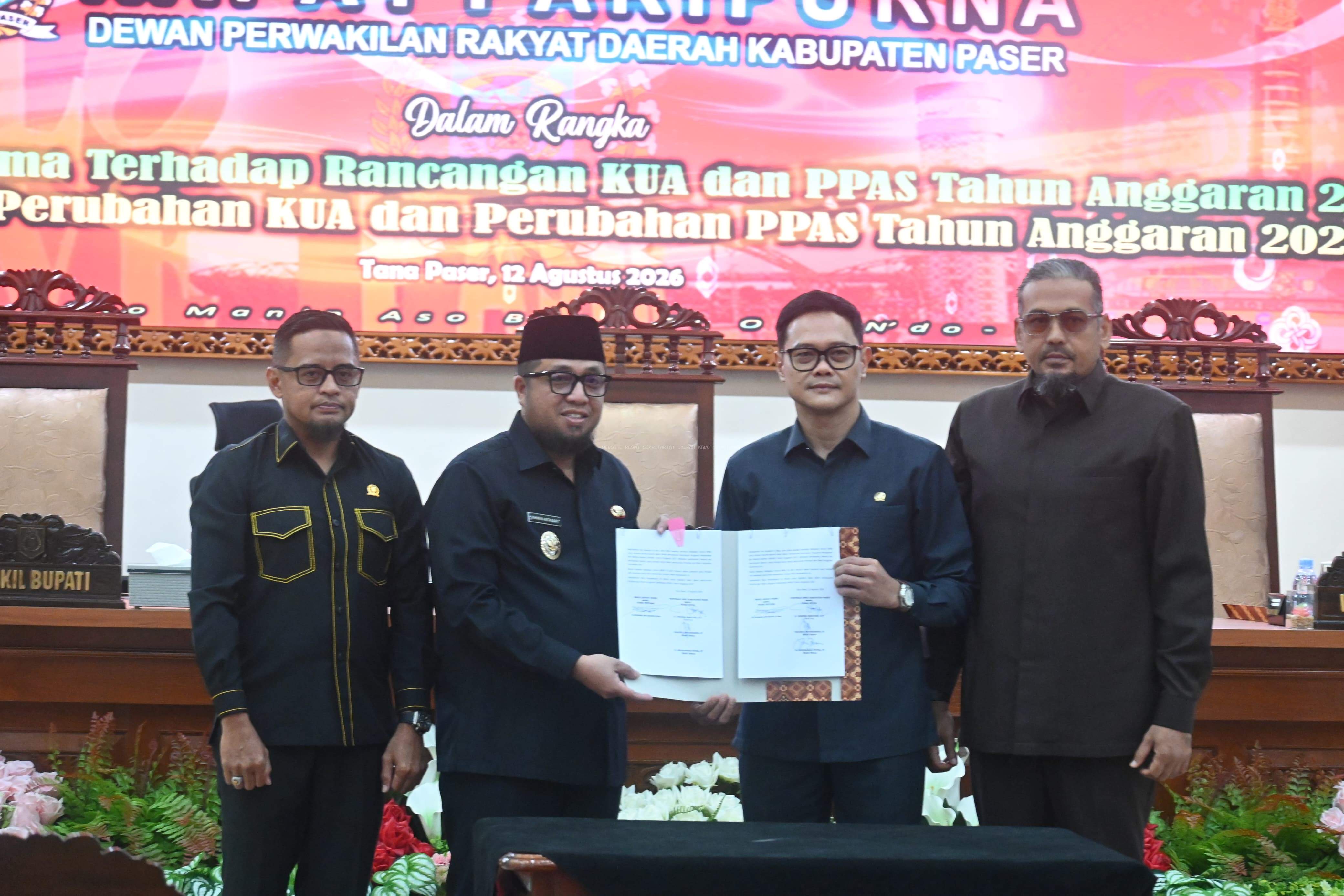 Pemkab Paser dan DPRD Sepakati KUA-PPAS 2027 dan Perubahan KUA-PPAS 2026